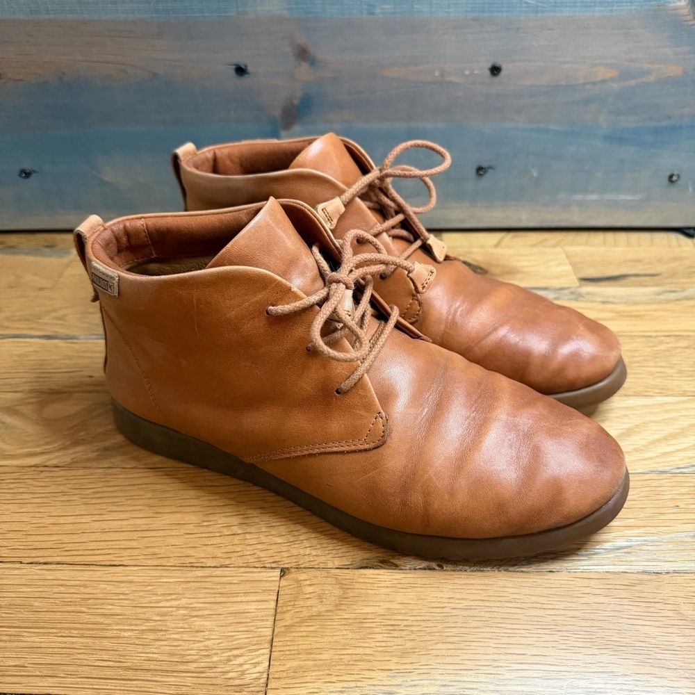 Pikolinos Tan Leather Mallorca Chukka Ankle Boots – Size 39 / US 8.5 - Picture 3 of 8